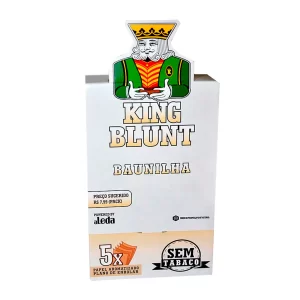 Seda King Blunt - Baunilha  (Caixa com 25 uni com 5 Folhas)