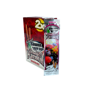 Display Seda Blunt Wrap Double Platinium (CX/25 Pacotes Com 2 un) - Berries